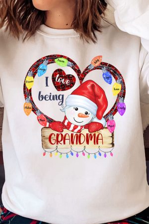 I Love Being A Grandma - Personalized Sweatshirt