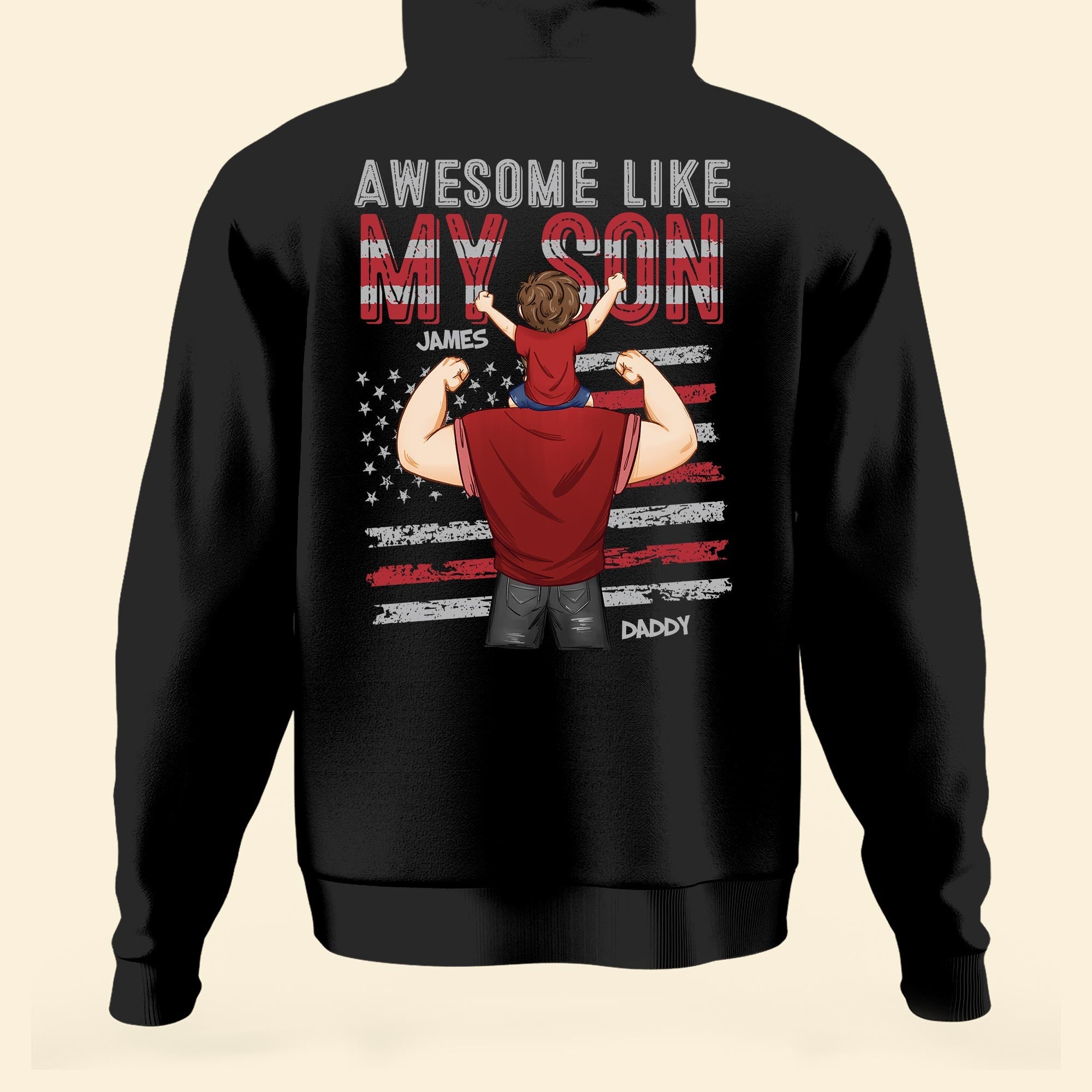 Awesome Like Mine - Personalized Back Printed Family Matching Shirts - Image 4