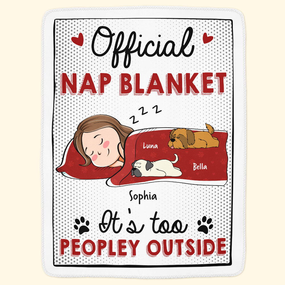 It's Too Peopley Outside - Cartoon Version - Personalized Blanket Big Size - Image 5