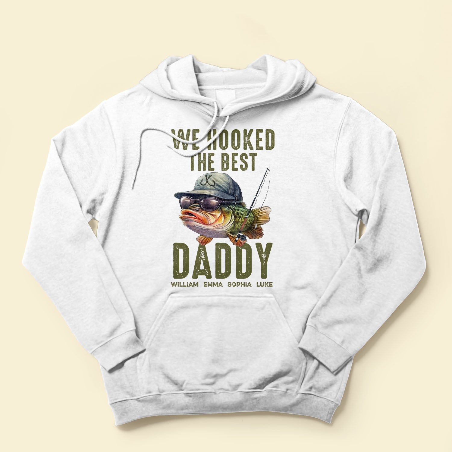 We Hooked The Best Dad, Grandpa, Papa - PersonalizedOne Size Shirt Father's Day - Image 4