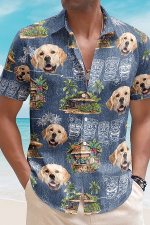 Custom Photo Tiki Summer Family Friends Boss - Custom Photo Hawaiian Shirts