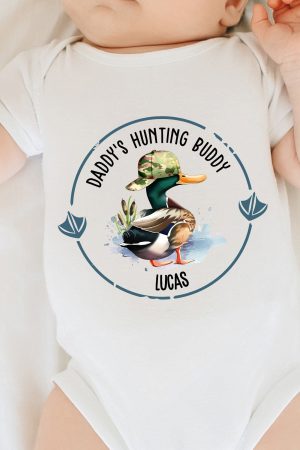 Daddy's Hunting Buddy - Personalized Baby Onesie