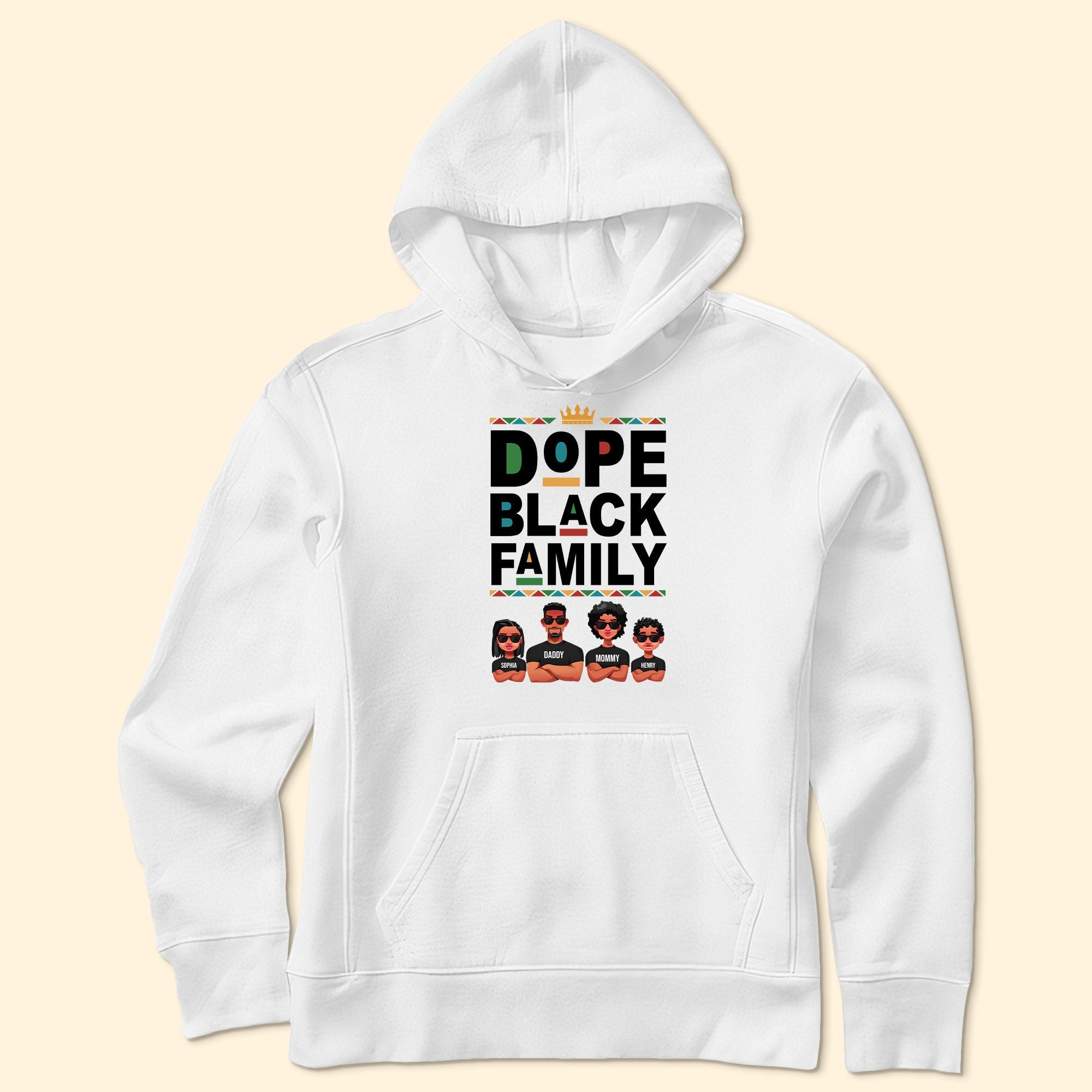 Dope Black Family - PersonalizedOne Size Shirt - Image 5