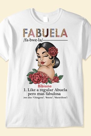 Fabuela Definition - PersonalizedOne Size Shirt - Hispanic Heritage Month Gift For Abuela