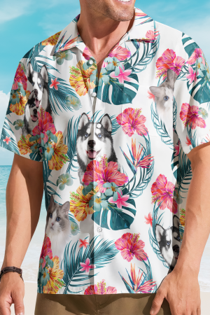 Funny Custom Face For Men, Women - Personalized Photo Hawaiian Shirt