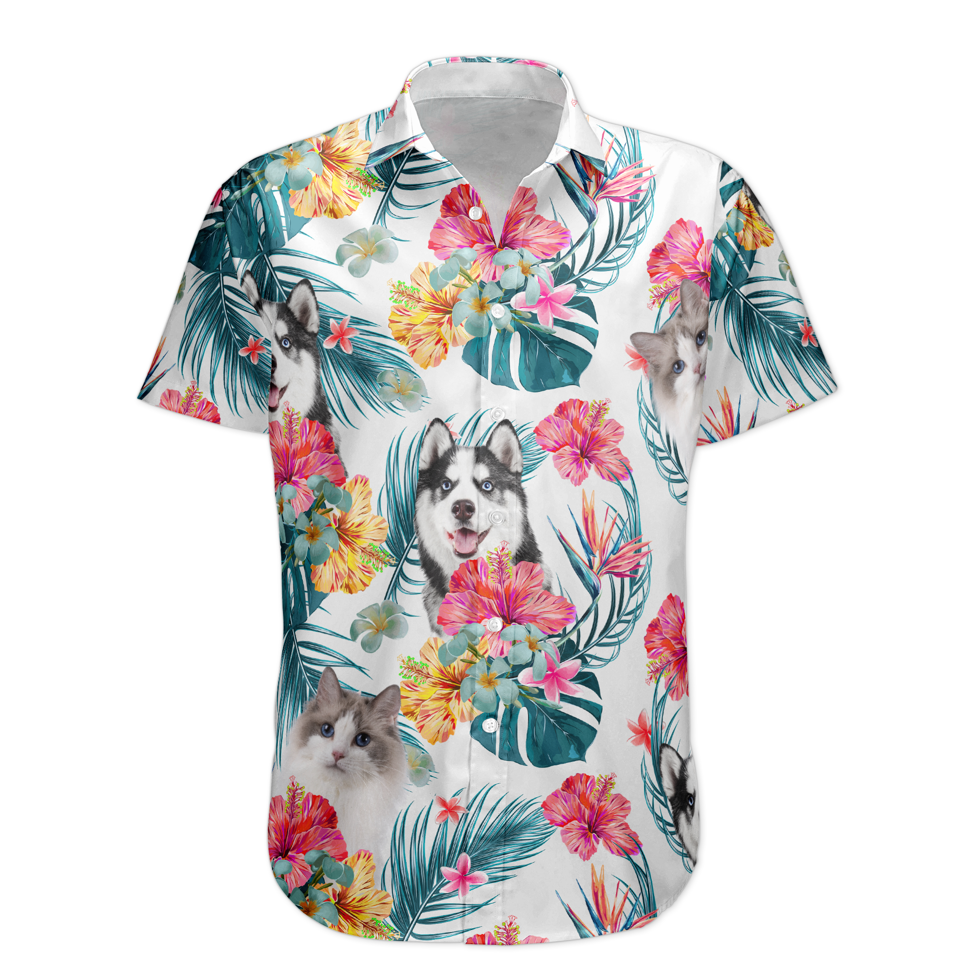 Funny Custom Face For Men, Women - Personalized Photo Hawaiian Shirt - Image 4