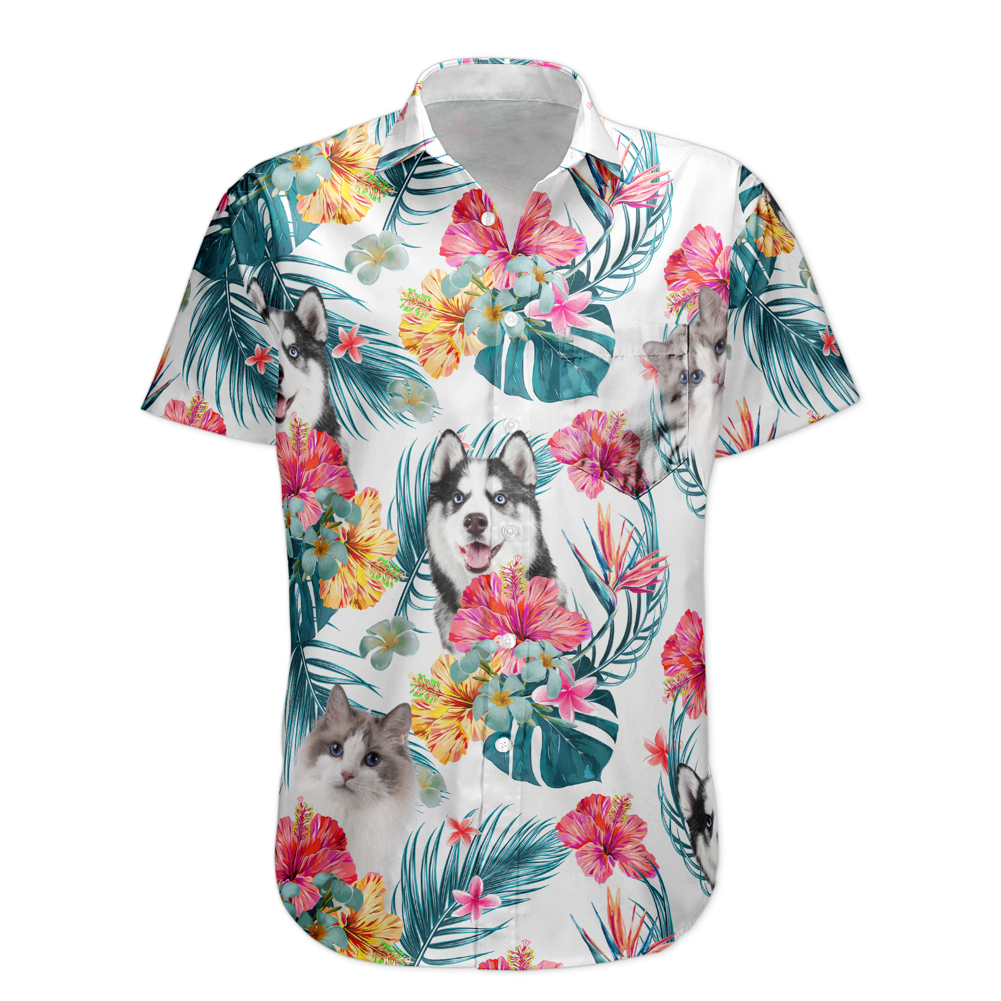 Funny Custom Face For Men, Women - Personalized Photo Hawaiian Shirt - Image 5