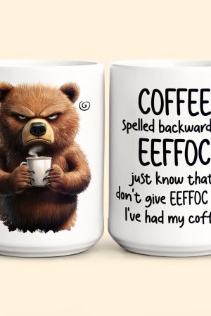 Funny Mug - Coffee Spelled Backwards Is Eeffoc - Fun Gifts For Coworkers, Friends, Family - Personalized Mug