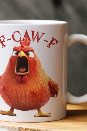 Funny Mug - Humorous Crow F-Caw-F - For Coworkers, Friends - Personalized Mug