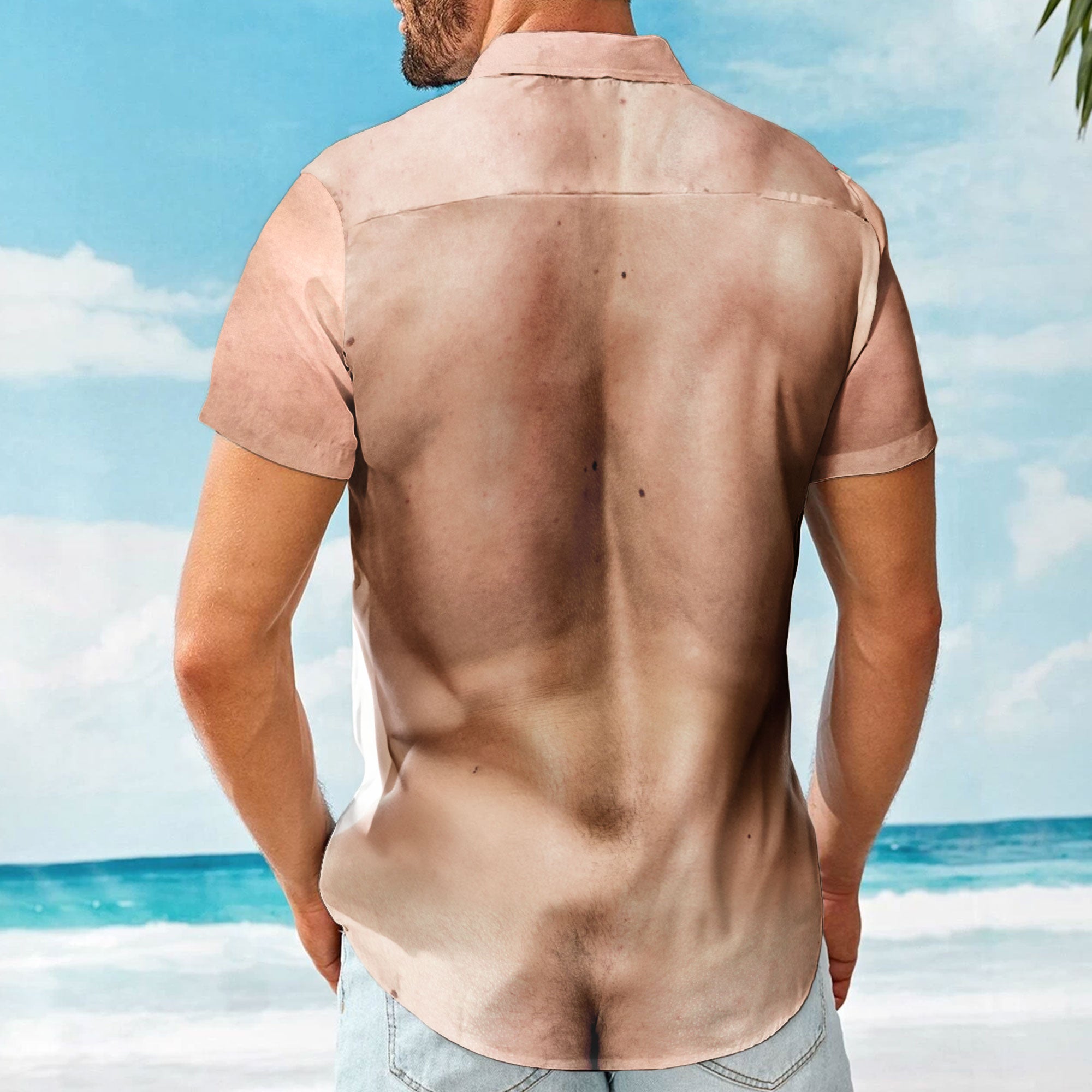 Men's Muscle Six-Pack Abs Ugly Hawaiian Shirt - Personalized Hawaiian Shirt - Image 2