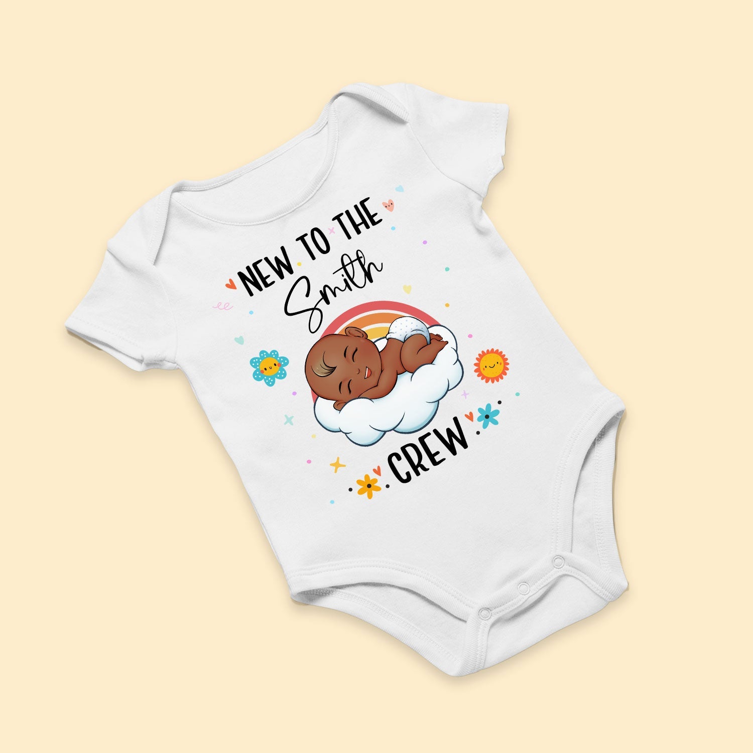 New To The Crew - Personalized Baby Onesie - Image 2