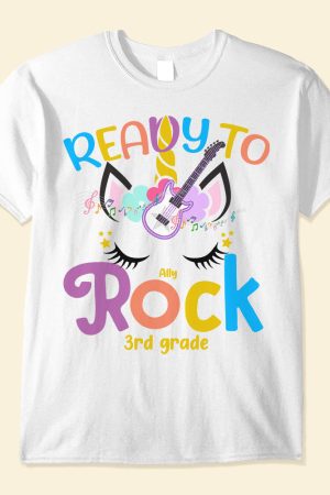Ready To Rock, Unicorn Custom Shirt & Youth Tee, Gift For Your Kids