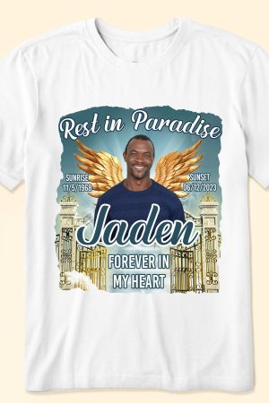 Rest In Paradise - Personalized Photo Shirt