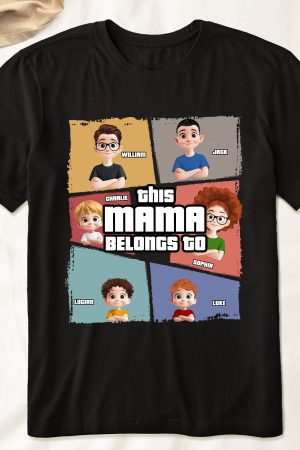 This Mama Belongs To - PersonalizedOne Size Shirt
